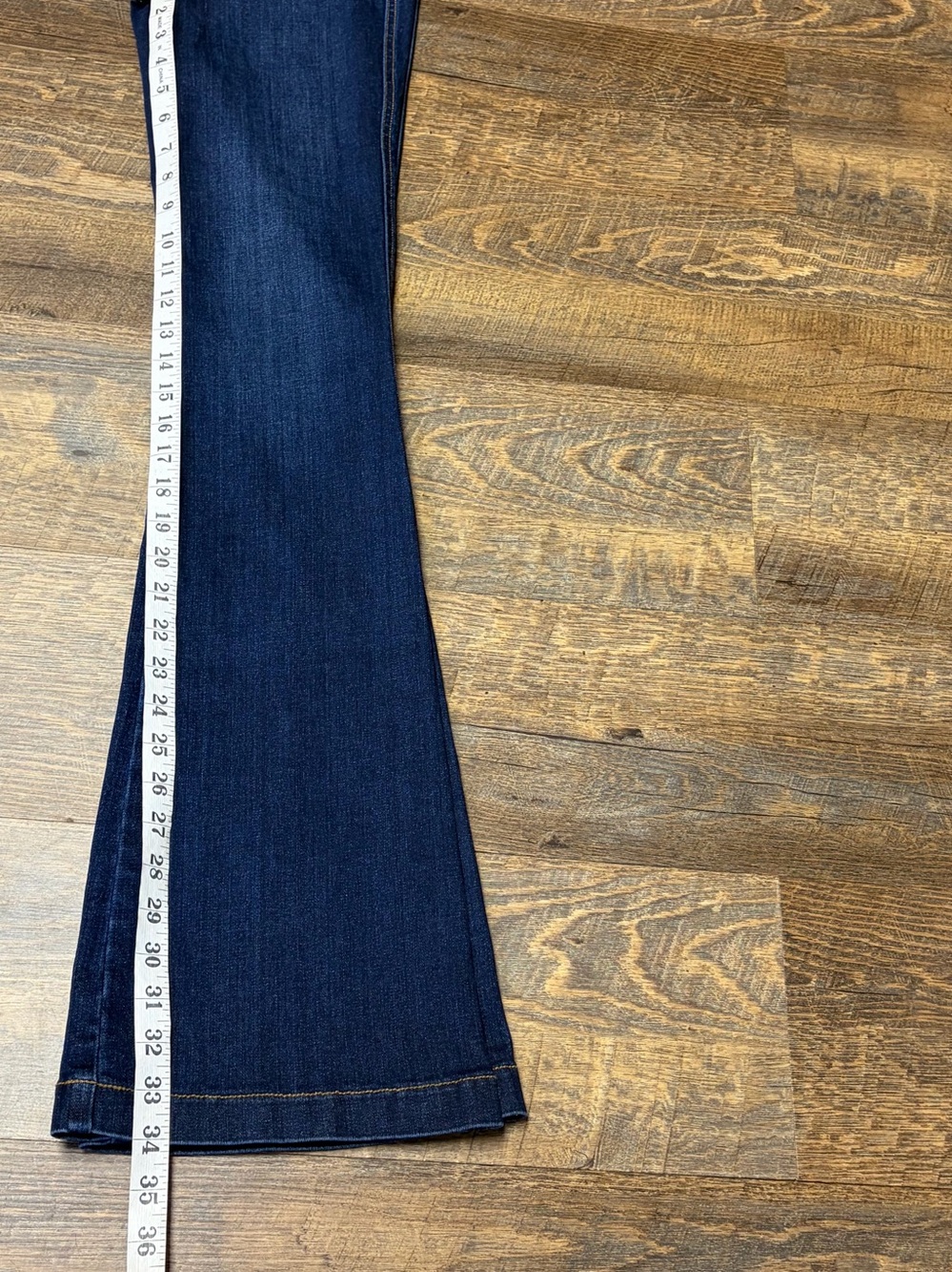 NEW SPANX Flare Jeans Pull On Stretch Midnight Shade Womens Small Shaping - Picture 10 of 12